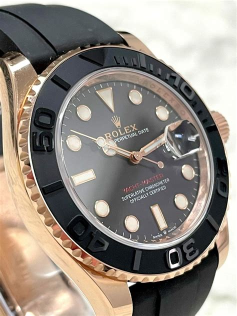 rose gold yacht master oysterflex